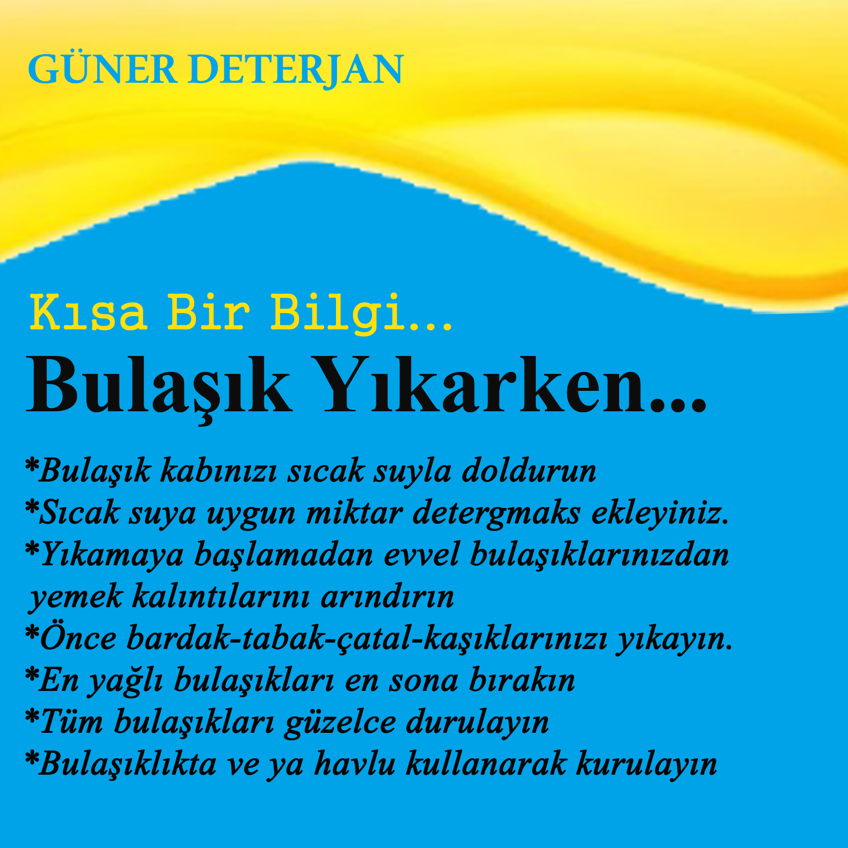 Bulaşık Yıkarken 